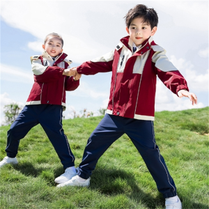 班服小学生校服冲锋衣三件套春秋装儿童运动服套装冬季幼儿园园服