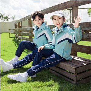 班服小学生校服冲锋衣三件套春秋装儿童运动服套装冬季幼儿园园服