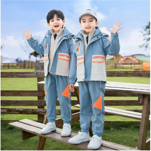 小学生校服冲锋衣三件套冬季儿童运动班服秋秋冬幼儿园园服学院风