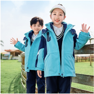 一年级班服儿童冲锋衣三合一套装小学生校服可拆卸防风幼儿园园服