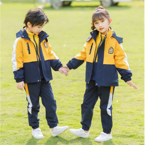 小学生校服冲锋衣三件套儿童秋冬季班服套装幼儿园园服春秋运动服