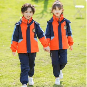 小学生校服冲锋衣三件套儿童秋冬季班服套装幼儿园园服春秋运动服