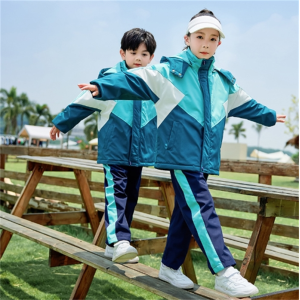 儿童冲锋衣三合一套装一年级班服小学生可拆卸校服防风幼儿园园服