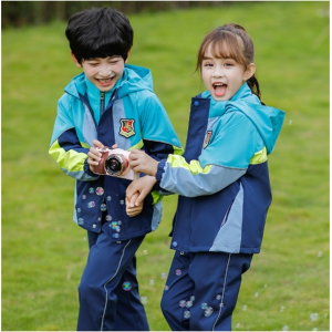 儿童班服冲锋衣三件套幼儿园园服春秋装中小学生运动会校服套装