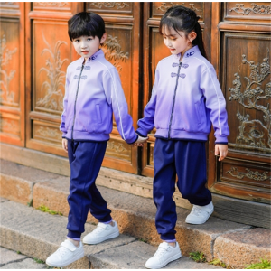 儿童汉服幼儿园园服国学服中小学生春秋班服儿童中式套装男女同款