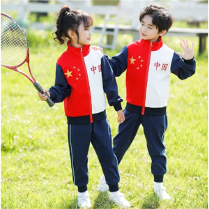中国风小学生校服套装2023新款幼儿园园服三件套春秋款儿童班服