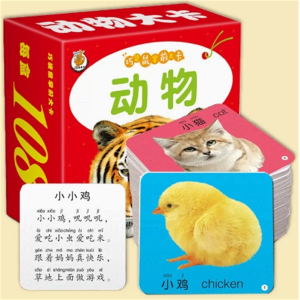 动物-巧袋鼠学前大卡宝宝婴幼儿早教卡大卡认知启蒙撕不烂0-3岁