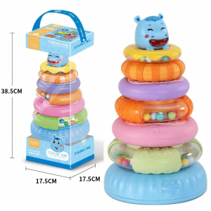 叠叠乐婴儿玩具1一2岁彩虹塔套圈宝宝幼儿童9个月八3以上益智早教