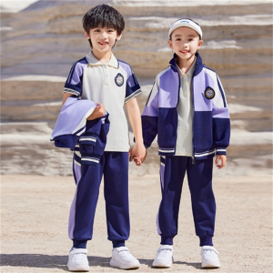 春秋学院风小学生班服校服套装男女冬季冲锋衣三件套幼儿园园服夏