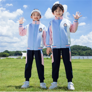 小学生校服春秋款幼儿园园服粉色春夏三件套儿童班服运动会学院风