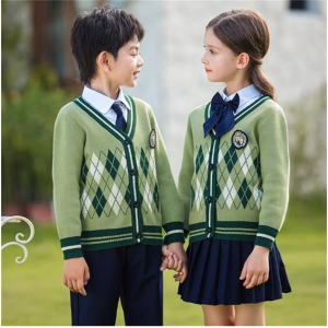 中小学生校服班服幼儿园园服大合唱衬衫毛衣长袖朗诵演出服三件套