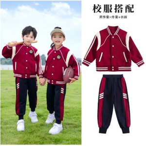 幼儿园园服秋季一年级儿童班服两件套学院风春秋款小学生校服套装
