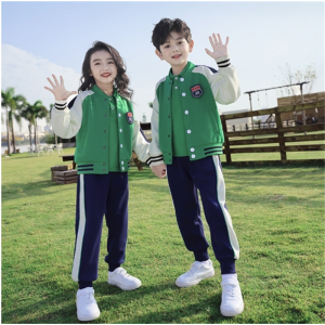 班服小学生校服春秋装四件套儿童英伦风棒球服运动套装幼儿园园服