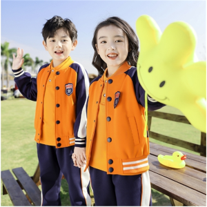 小学生校服套装春秋新款儿童棒球服运动班服幼儿园园服三件套批发