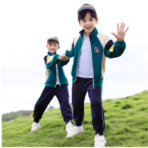 校服套装小学生幼儿园园服春秋装春季新款儿童班服运动2件套绿色