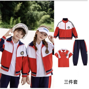 小学生校服秋冬新款棉服三件套男女儿童加厚英伦风班服幼儿园园服