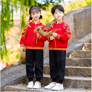 儿童班服中国风2023新款春秋款幼儿园园服小学生校服中秋节演出服