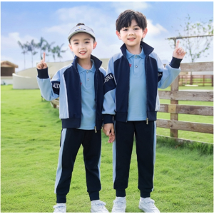 春秋装学院风休闲儿童运动会校服套装小学生班服三件套