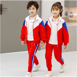 小学生校服春秋装运动服儿童班服短袖三件套幼儿园园服中国风校服