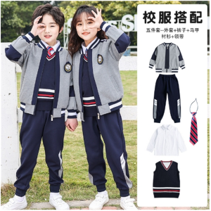 幼儿园园服春秋夏装小学生校服套装儿童运动棒球班服春秋季5件套