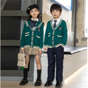小学生校服春秋装2件套儿童班服学院风开衫套装幼儿园秋冬款园服