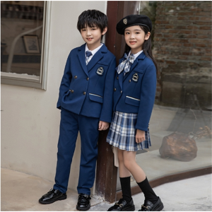 中小学生校服儿童套装春秋装贵族英伦风西装班服三件套幼儿园园服