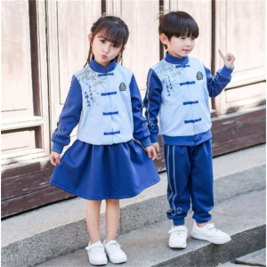 春秋装中国风儿童运动班服两件套装国学汉服小学生校服