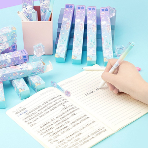 三丽鸥按动盲盒中性笔 美乐蒂海洋考试刷题笔高颜值可爱ST中性笔