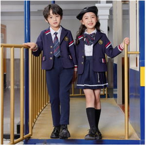 小学生英伦风校服套装学院儿童班服三件套幼儿园园服春秋装小西装