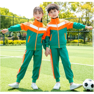 儿童春秋款幼儿园园服班服棉服三件套运动套装小学生校服夏季短袖