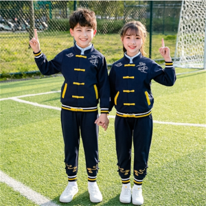 儿童班服小学生校服国学复古运动套装春秋季幼儿园园服汉服民族风