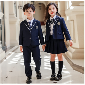幼儿园园服春秋装英伦风学院风西装儿童班服小学生校服套装四件套