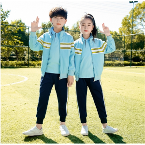 幼儿园园服春秋款冬装小学生校服三件套秋季儿童班服运动服天蓝色