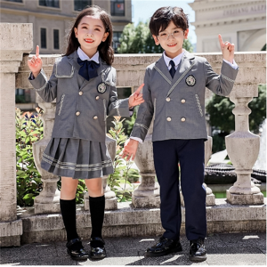 幼儿园园服春秋装小学生校服秋冬装儿童西服套装英伦风班服四件套