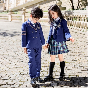 中小学生英伦风校服套装儿童幼儿园园服春秋装西装班服男女童服装