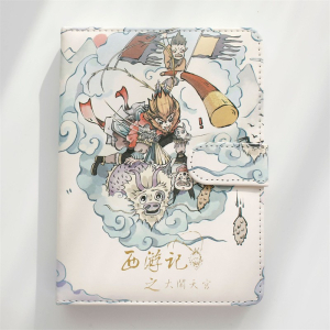 伊莎儿36K112张皮本(西游记)之大闹天空学生本册插画磁扣手账本