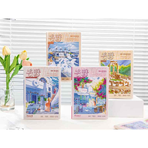 伊莎儿去野旅行遇见希腊加厚横线胶套本16K25K学生通用记事本