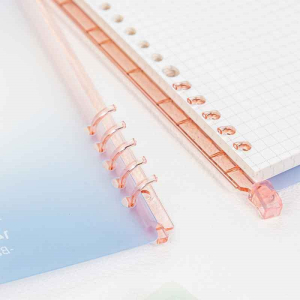 不硌手活页笔记本本子可拆卸扣环简约学生方格本可换芯记事本