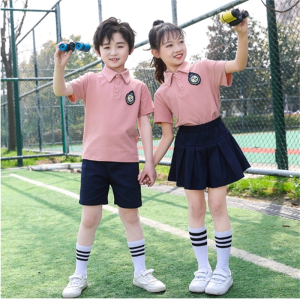 夏季套装儿童班服英伦纯棉短袖运动小学生校服夏装批发