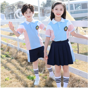 夏装儿童毕业拍照服装运动会班服儿童校服小学生演出服