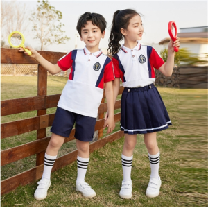 幼儿园园服夏装两件套小学生校服夏季短袖套装儿童班服运动会服装