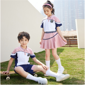 小学生夏季校服幼儿园园服夏款运动服中学生班服男女童短袖套装潮