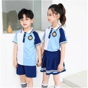 幼儿园园服夏装幼儿园校服套装表演小学生班服批发短袖老师运动服