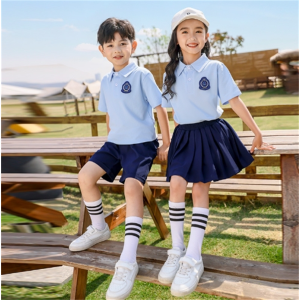 幼儿园园服运动风夏款小学生学院风校服套装一年级毕业照班服批发