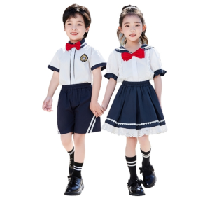 儿童演出服夏季英伦风幼儿园毕业小学生诗朗诵比赛六一合唱表演服