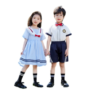 夏装英伦学院风儿童大班合唱班服套装毕业照小学生校服