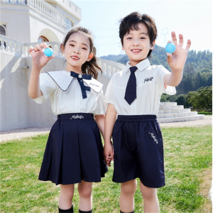 班服园服夏装一年级儿童毕业演出英伦风小学生校服套装批发