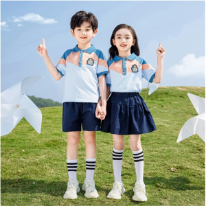 小学生统一校服夏款套装运动会毕业班服2023幼儿园园服校服批发