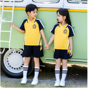 夏季小学生校服短袖班服英伦学院风夏装运动服毕业服装
