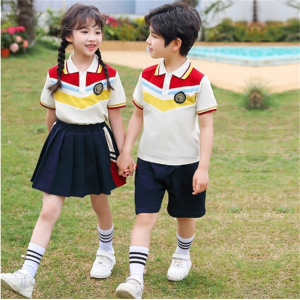 小学生校服夏季短袖运动套装一年级夏装运动班服幼儿园园服毕业照